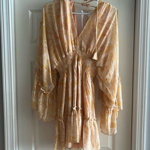 Gorgeous yellow & white summer/ spring dress! Only worn once!